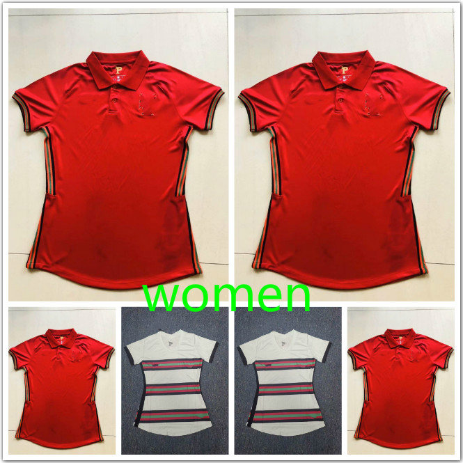 

JOAO 2021 FELIX BERNARDO PIZZI Women Soccer Jerseys National Team B. FERNANDES J. MOUTINHO Home Red Away Football Shirt Lady Uniforms, Black;yellow