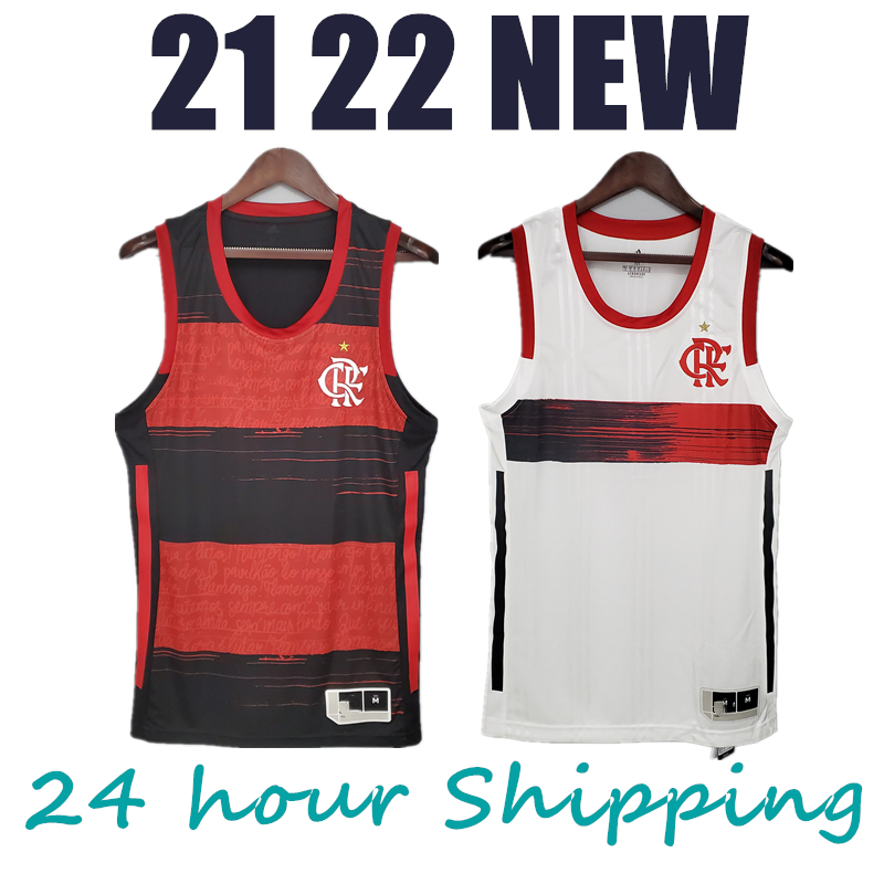 

21 22 Flamengo basketball jersey 2021 2022 Clube de Regatas do Flamengo NBB basketball shirt vest, White;black