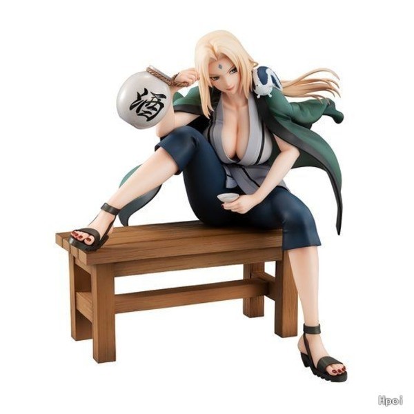 

Anime Uchiha MegaHouse Tsunade Sexy Girl PVC Action Figure Toy Statue Adult Collectible Model Doll Gifts 16cm Q0722, No retail box
