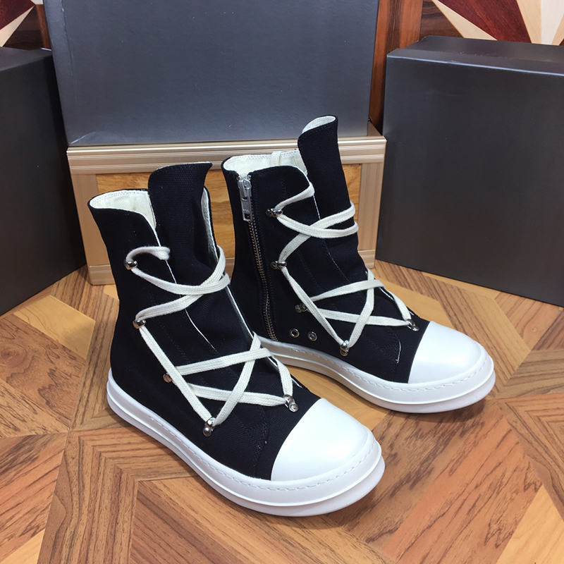 

Top Quality Pairs Casual Shoes Oblique Men Women Boot High Low Technology Sneakers Womens Boots Fashion Outdoor Platform Trainer Zipper Sneaker, Black