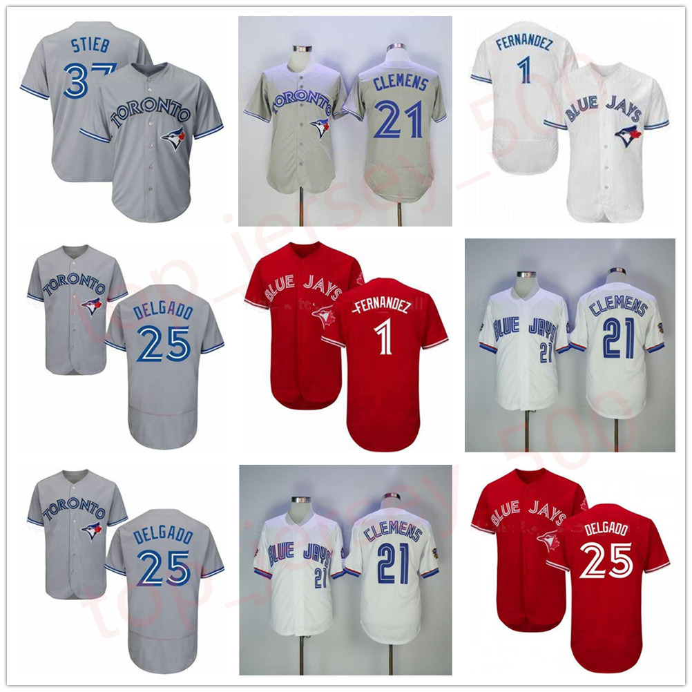 

Retror 1992 1993 2008 Vintage Baseball 21 Roger Clemens Jersey 37 Dave Stieb 25 Carlos Delgado 1 Tony Fernandez Pullover Stitched High, As shown in illustration