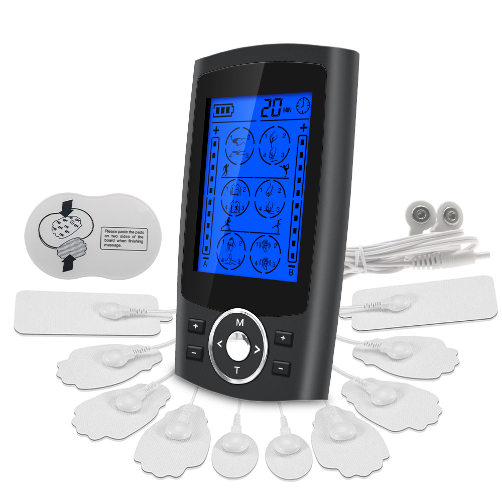 

24 Modes Electric massageador Body Massager EMS Compex Muscle Stimulator TENS Electronic Pulse Meridians Physiotherapy Machine
