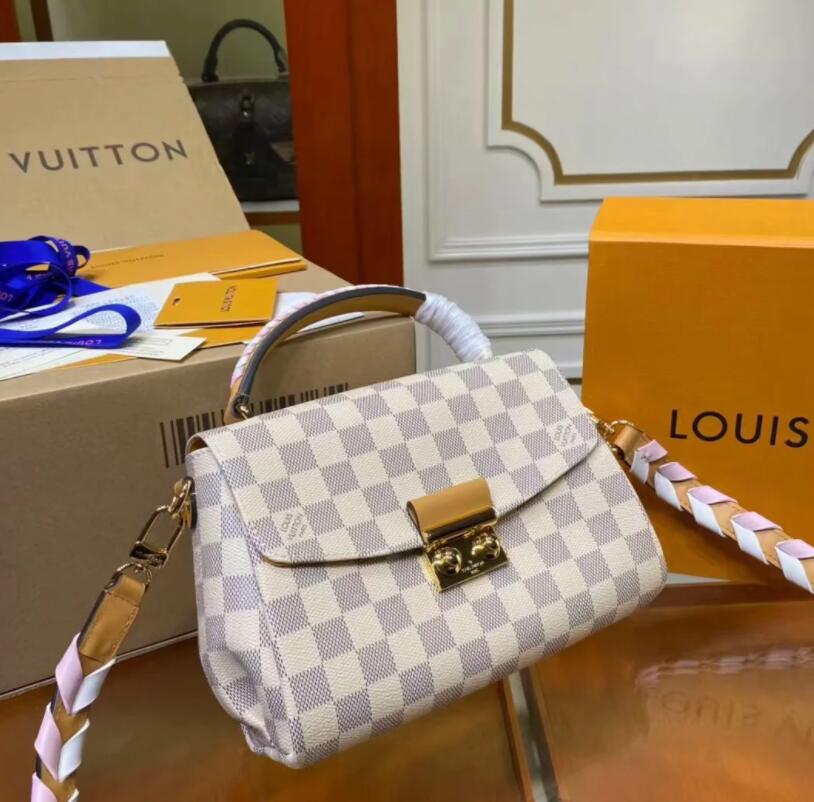 

7A High Quality Fashion women Shoulder bags Pu leather chain bag Crossbody Messenger Female handbag wallet Woman's desginmer handbags p, Red;black