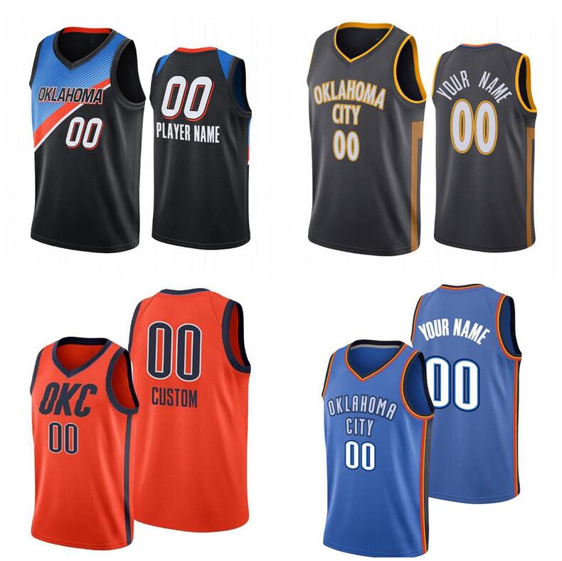 

Custom Basketball Jerseys Men women youth S-6XL Oklahoma Thunders 2 Shai Gilgeous-Alexander 0 Westbrook Any name and number Swin, Black;red