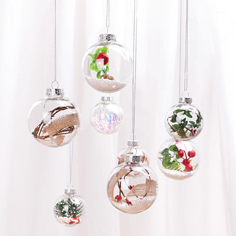 

Party Decoration Hanging Ball Pendant Christmas Tree Ornament Transparent Plastic Beautiful Romantic