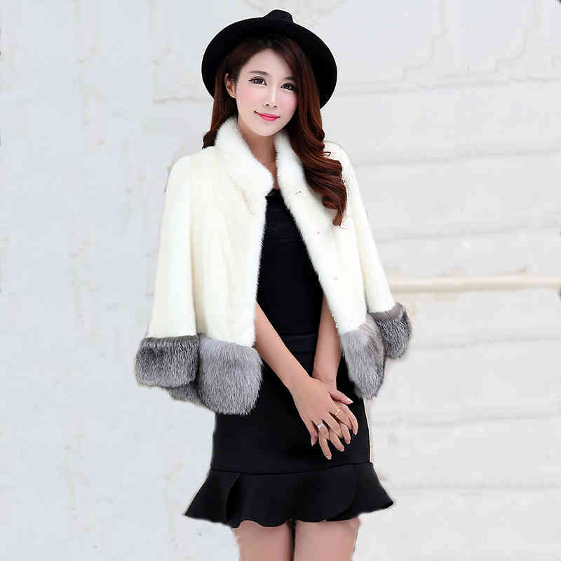 

Faux Fur Coat Women Imitation Mink Jacket Autumn Winter Office Work Slim Warm Short Outwear Feminina 210525, Red