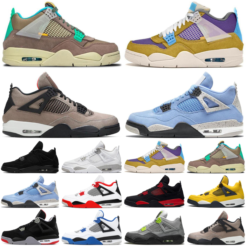 

4 4s men shoes Taupe Haze Desert Moss cactus jack Lightning What The university blue mens trainers sports sneakers, #19 pink