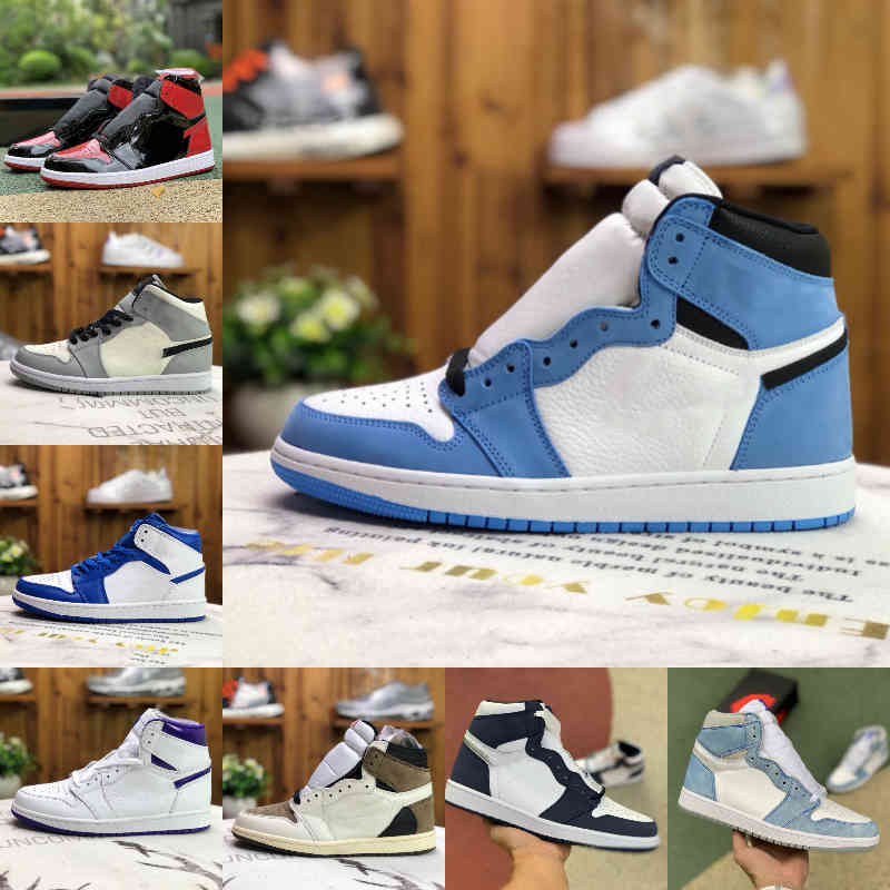

Top Quality University Blue 1 1s Basketball Shoes Mens Women Chicago Black Toe Varsity Red Bio Hack ZOOM ZEN GREEN Game Royal OG Tokyo Train