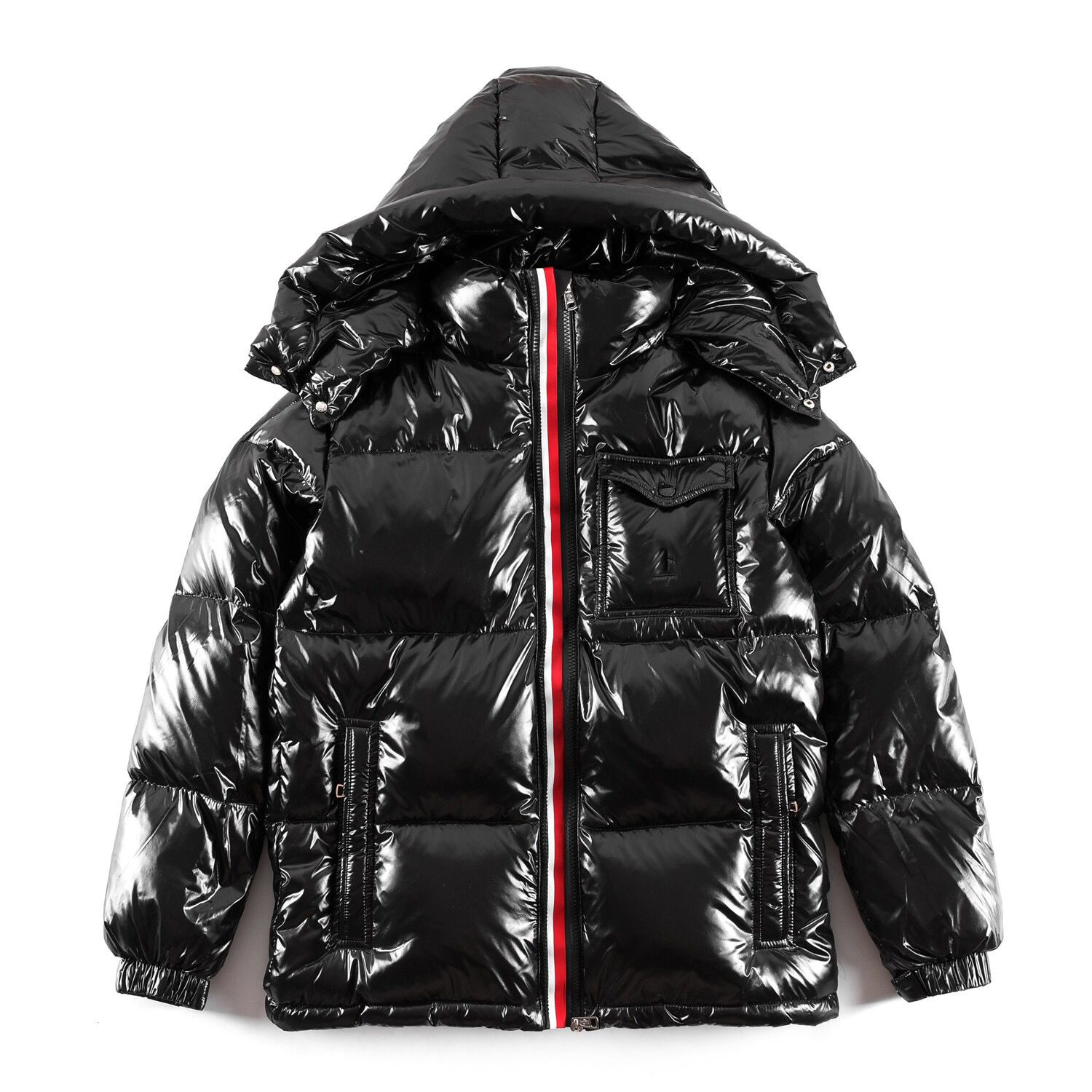 

Winter puffer down jacket outwear parka coats for men's women's apparel slim fit designer clothes clothing vest dress sweater shir, Black