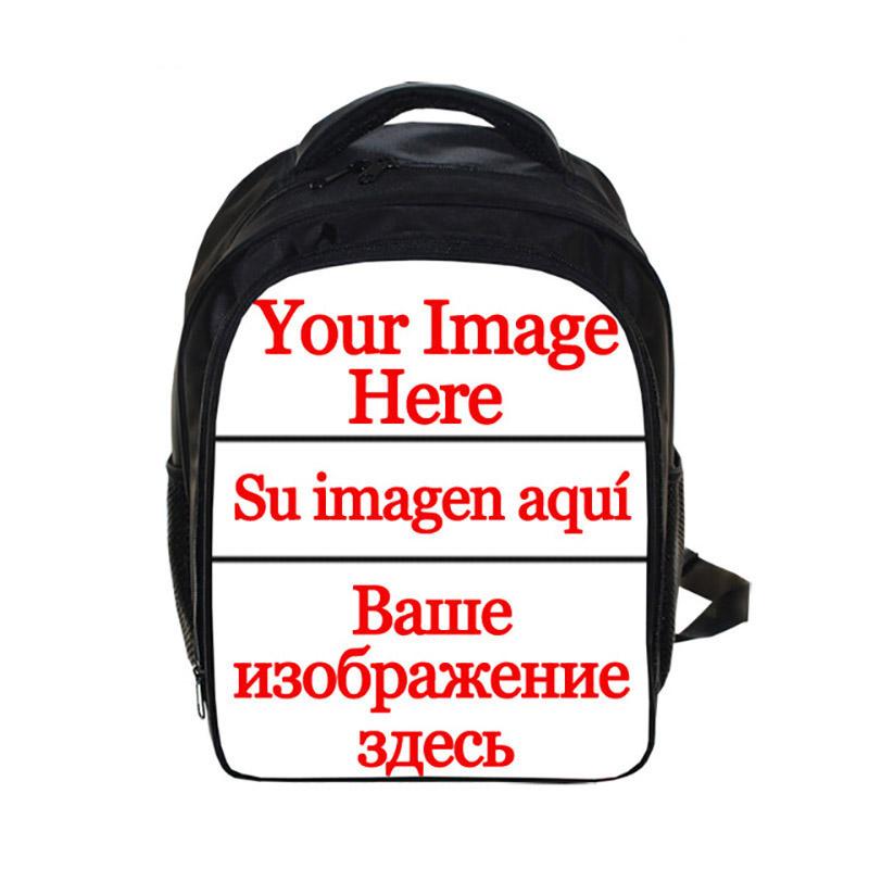 

Backpack 13 Inch Customize Your Image Name Cartoon Kindergarten Backpacks Boys Girls School Bags Kids Gift, 1pc your picture