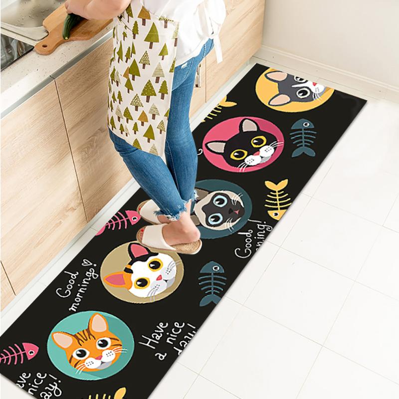 

Carpets Set Of 40x120cm+40x60cm Long Kitchen Rugs Bath Carpet Floor Mat Non-slip Home Entrance Doormat Absorbent For Bedroom Living Room, G306365