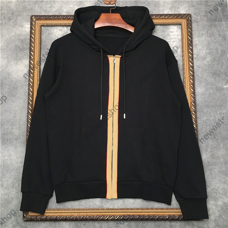 

21ss Europe Designer hoodies mens Stripes printing sweatshirt fashion Men Clothe Hoody top quality Designers Sweatshirts womens Jumpers, Black