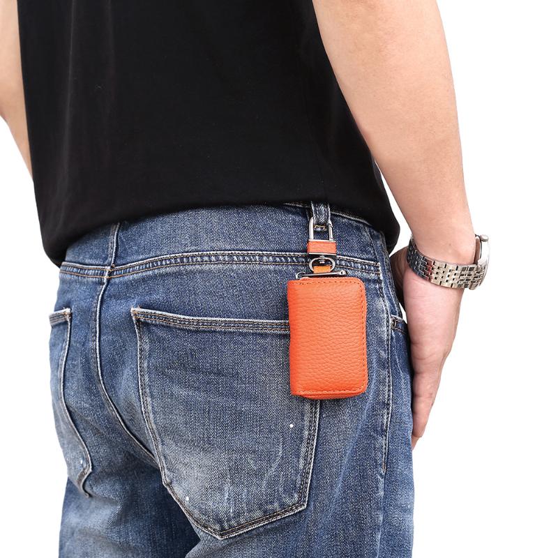 

Keychains Fashion Leather Bag For Key Ring General Pack Keyring Purse Handbag Decoration Accessory Gift