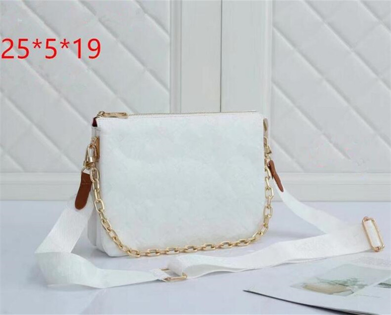 

Handbag Top quality Genuine Leather Fashion Crossbody bag Metal chain Handbags Flip cover wallet purse diagonal women Shoulder Bags Random 8