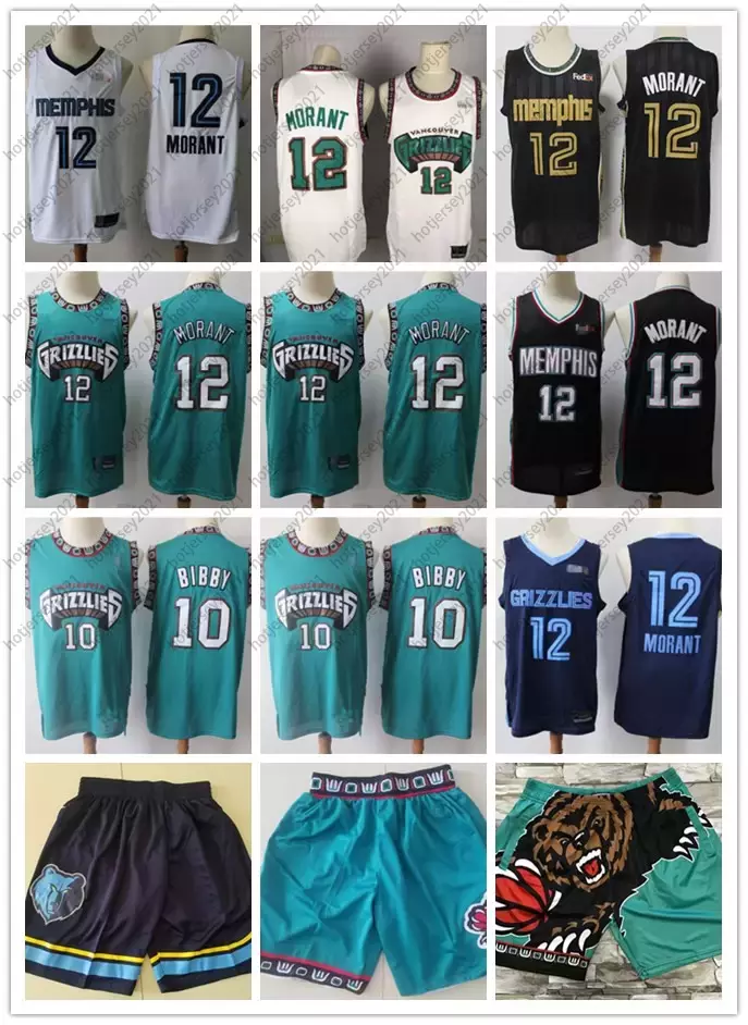 

Mens Throwback Jersey Bryant 50 Reeves Mike 10 Bibby Ja 12 Morant Basketball Shorts Jerseys green Blue, Color