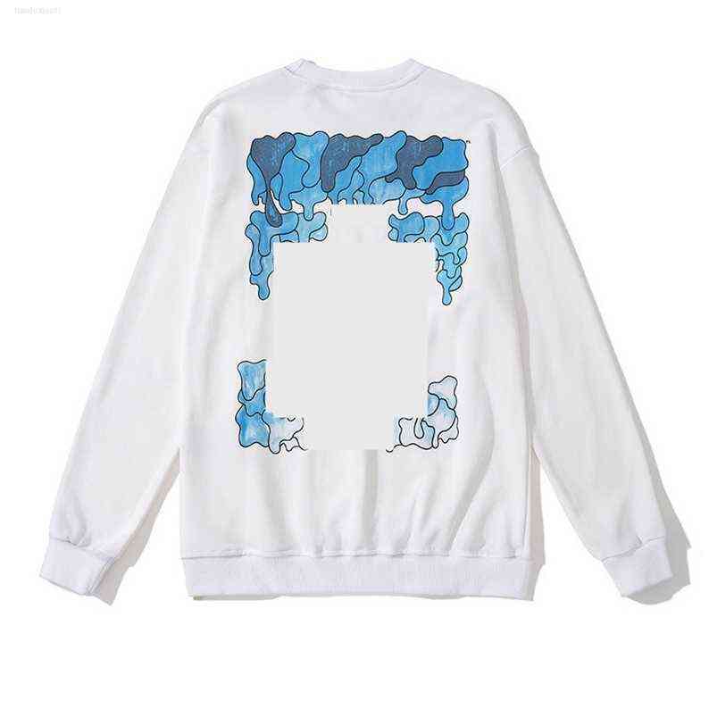 

Fashion Offs Brands Sweatshirts Mens Hoodies Ow Wilard Gradient Dissolved Water Drop Arrow Back Printing x Black Pullover for Womens Sweatshirt L6vb, 12