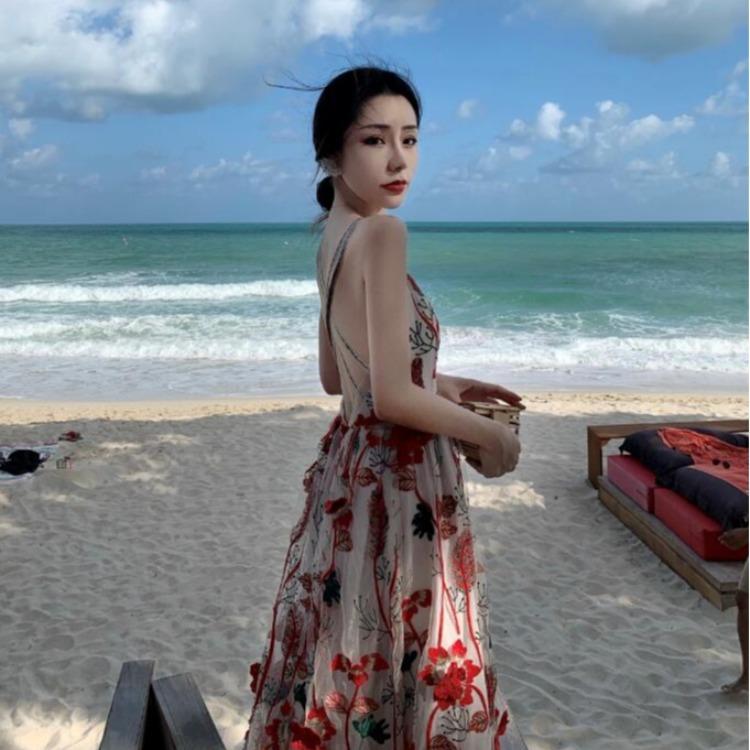 

Holiday Skirt Beach Backless Dress Suspender Children Summer Woman Women' Swimwear, Mixed