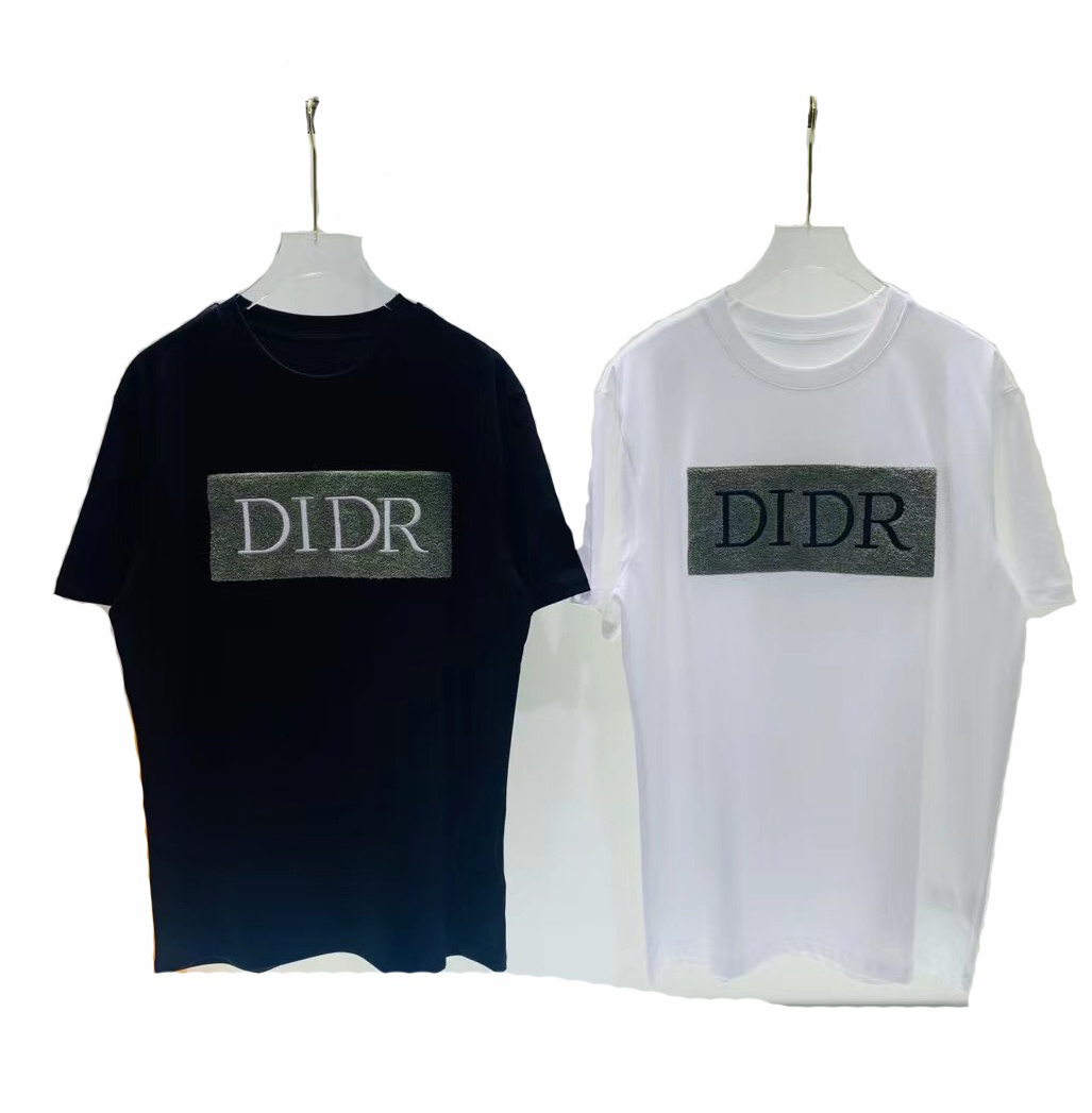 

Summer fashion Mens Womens Designers T Shirts Orange 100%cotton For Men s Palms Tops Luxurys Letter Embroidery Tshirts Clothing Short Angels Sleeved Tshirt S-5XL#04, Black