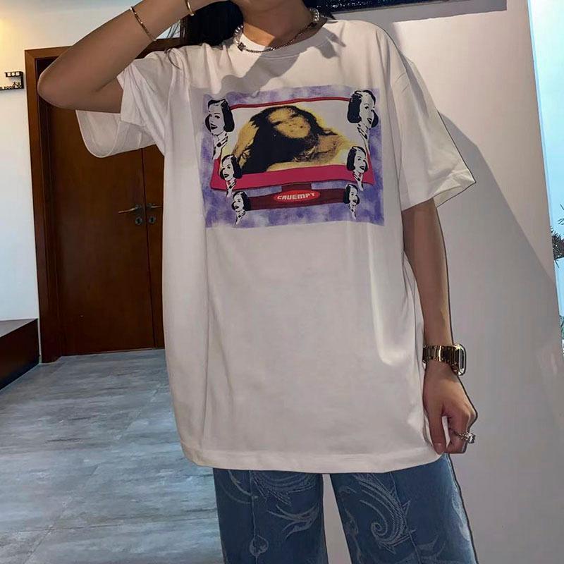 

Men' T-Shirts Retro C.E CAVEMPT T-shirt 2021 Summer Men Women High Quality Loose Casual Short Sleeve Streetwear