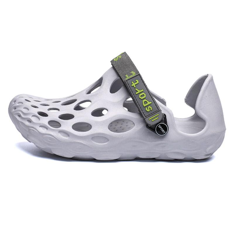 

Sandals Summer Men's Lightweight Outdoor Water Shoes Beach Slippers Non-slip Man Garden Clog Flip Flops Zapatos Mujer, Black