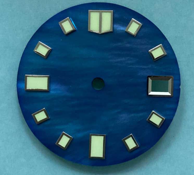 

Repair Tools & Kits 28.5MM C3 Green Luminous Shell Style Sterile Watch Dial Fit NH35 NH36 Movement