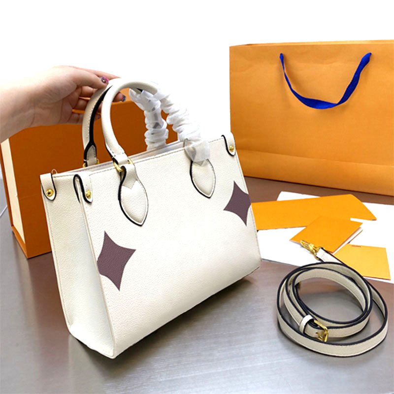 

Luxurys Designers OnTheGo Women Totes Handbags Fashion Brand Tote Mommy Shoulder Handbag Crossbody Bag Purse Mini Size 22cm BAGS1999