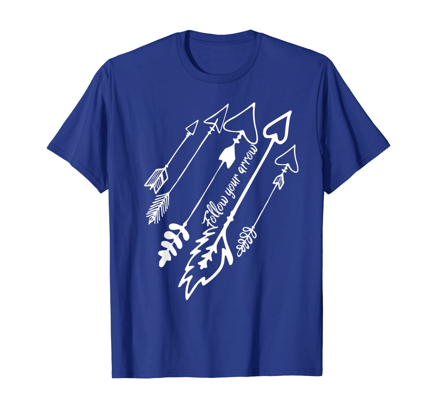 

Follow Your Arrow motivational encouragement T-Shirt, White;black
