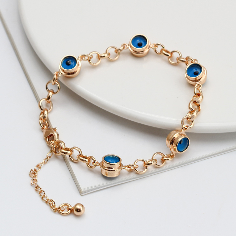 

S2622 Fashion Jewelry Evil Eye Anklet Beaded Blue Eye Bracelet Anklets