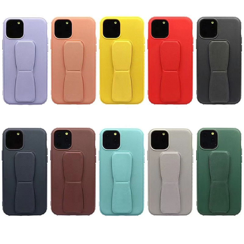 

luxury soft liquid silicone case with back stand for iphone 12 11 pro max xs max x 7 8 6 6s plus xr