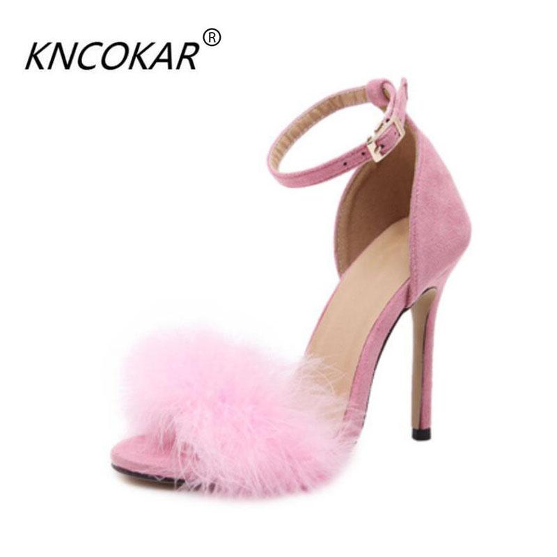 

Dress Shoes CKCOKAR 2021 Fashion Line Is A Pair Of Hairpin With And Shaggy-haired Women's Club-girl, Black