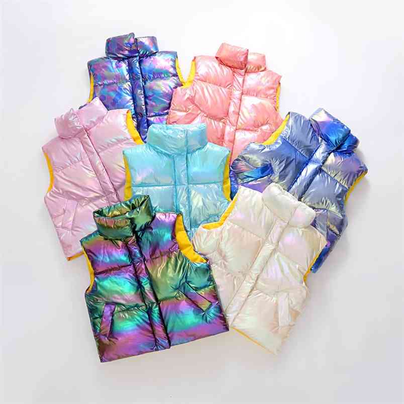 Child Waistcoat Children Outerwear Winter Coats Kids Clothes Warm Hooded Cotton Baby Boys Girls Vest For Age 4-8 Years Old 210611-image-705760924
