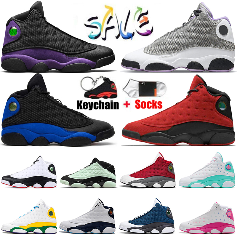 

2022 Jumpman 13 Basketball Shoes 13s Houndstooth Low Singles Day Red Flint Mens Women Trainers Hyper Royal Reverse Bred Court Purple Starfish Sneakers, C13 36-47 reverse he got game