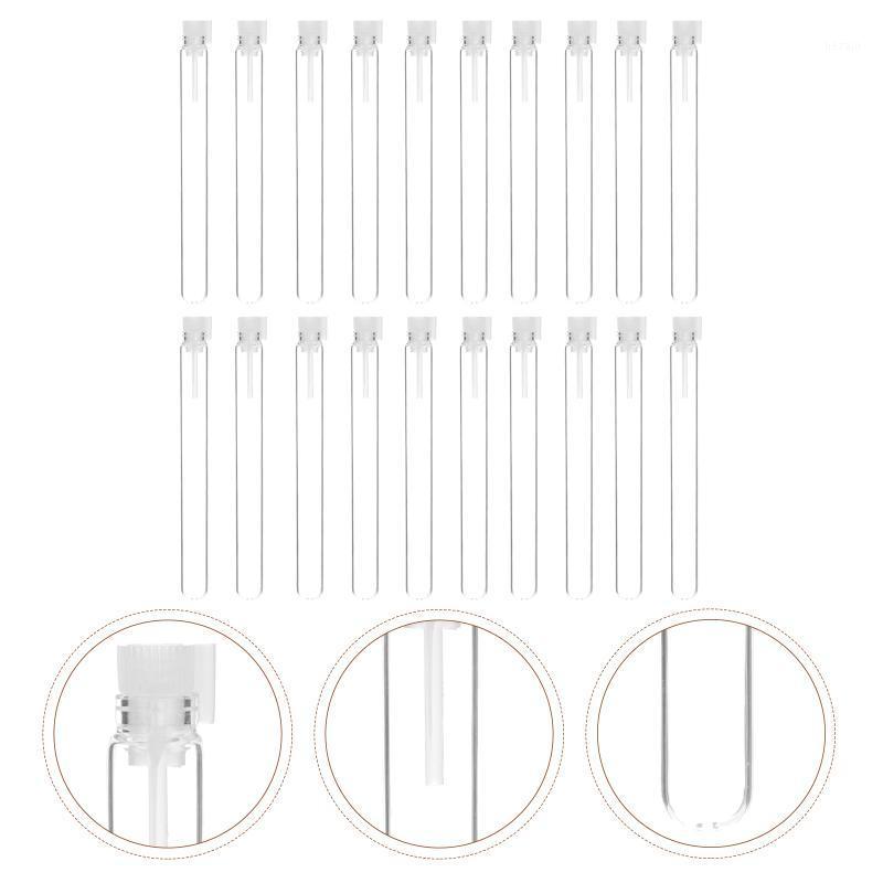 

Storage Bottles & Jars 20Pcs Tube Perfume Bottle Portable Essence Glass For Outdoor Travel Using