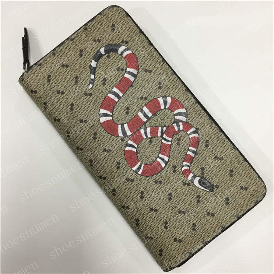 

Wallets Zippy Sanke Wallet Purses Tiger Long Wallets Mens Fold Card Holder Womens Passport Bee Folded Purse Photo Pouch #GZ07, #01 super black snake zippy