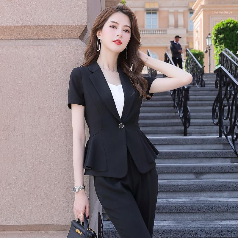 Women Short Sleeve Business Jacket 
