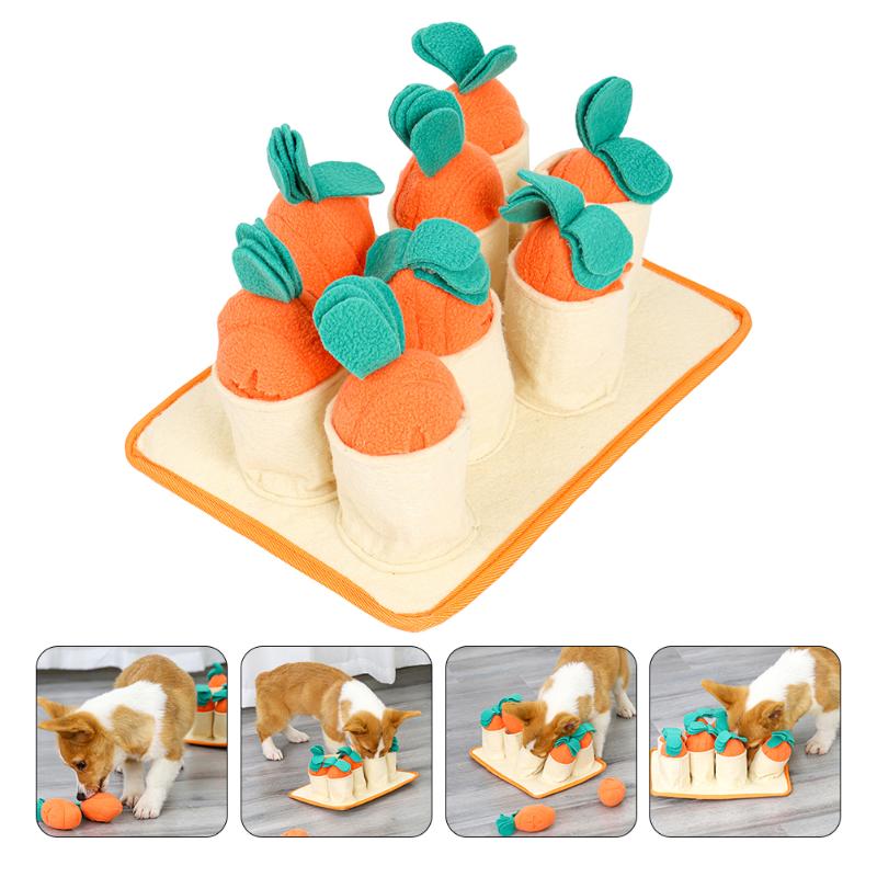 

Car Headlights 1pc Interactive Pet Dog Chew Bite Toys Lovely Carrots Intelligence