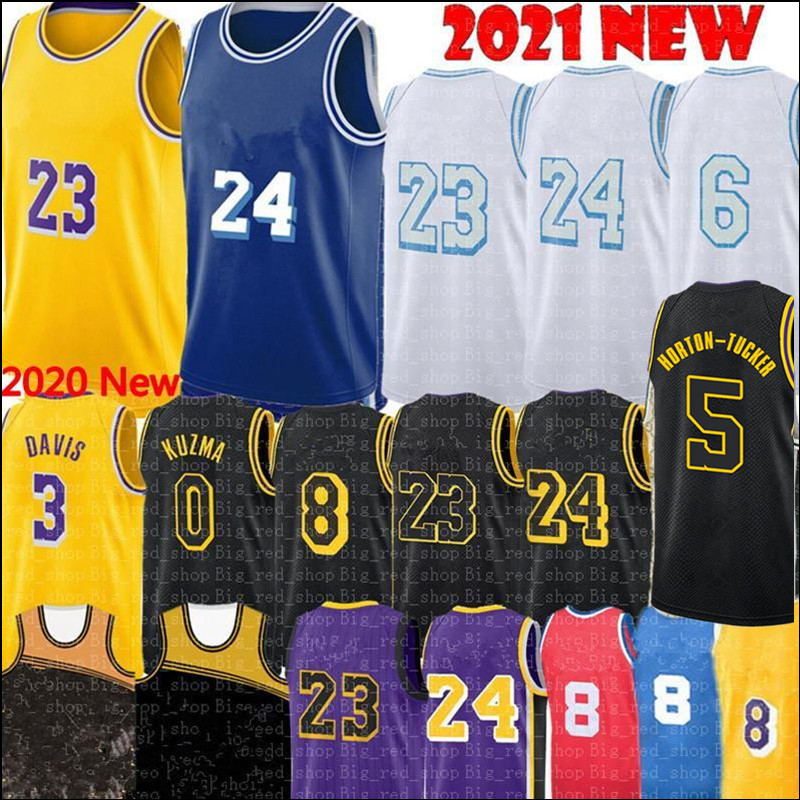 

2021 Alex 4 Caruso Jersey Los Talen 5 Horton-Tucker Angeles Jerseys Anthony 3 Davis Kyle 0 Kuzma Basketball S-XXL Yellow Blue White Black