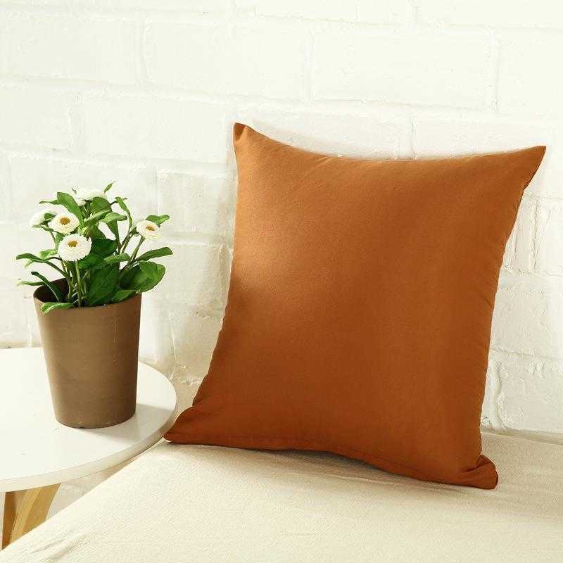 pillowcase pure color polyester white pillow cover cushion cover decor pillow case blank christmas decor gift 45 45cm