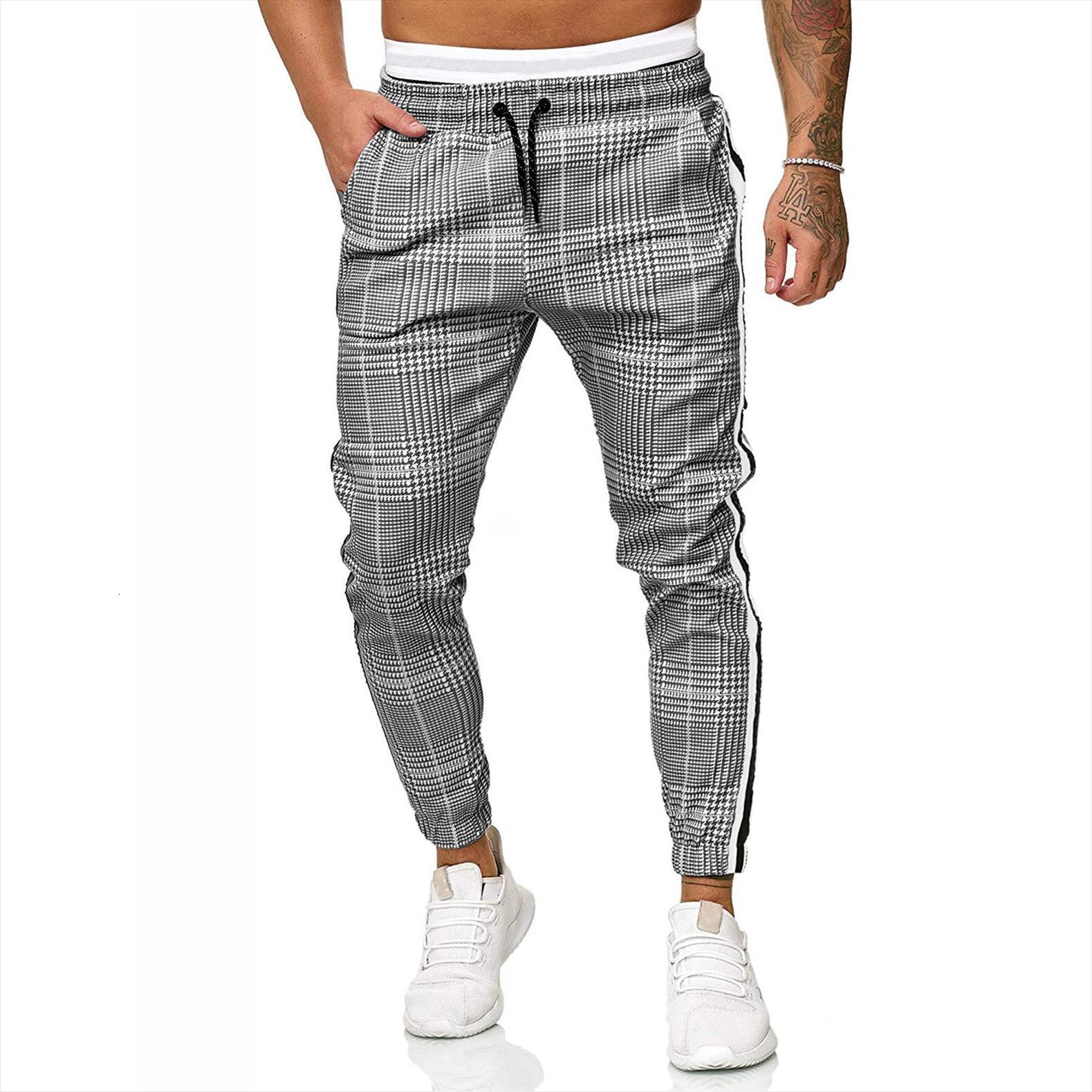 

england style plaid jogger casual women pants gym fashion slim fit sweatpants streetwear clothing, Black