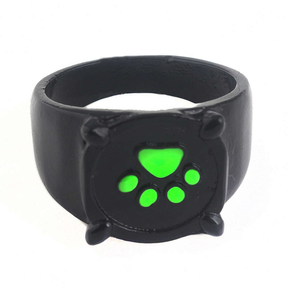 Ladybug cute girl Ring Black Cat cartoon cat dog paw ring gift-image-686878674
