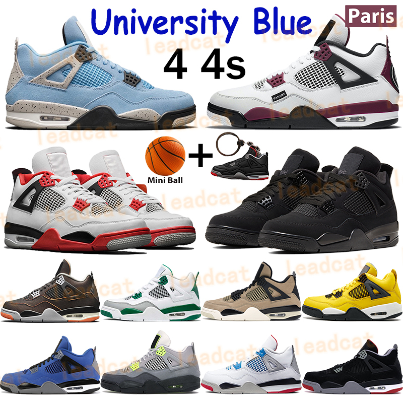 

Paris university blue 4 basketball shoes fire red black cat 4s men sneakers mushroom bred pine green white cement SE neon starfish women trainers, Bubble wrap packaging