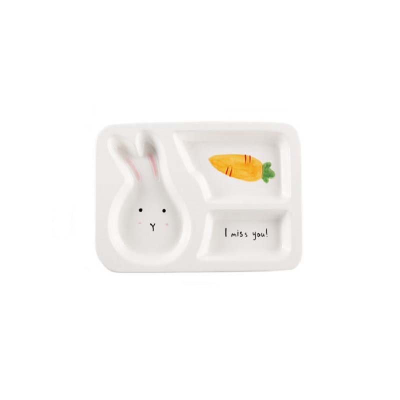 

Household kitchen supplies plates, children's ceramic divider , adult tableware