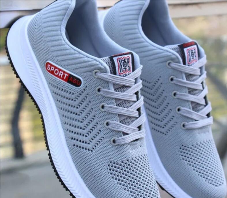 

Men Summer Light Casual Shoes Black Leisure Shock Absorption Mesh Breathable Sports Sneakers