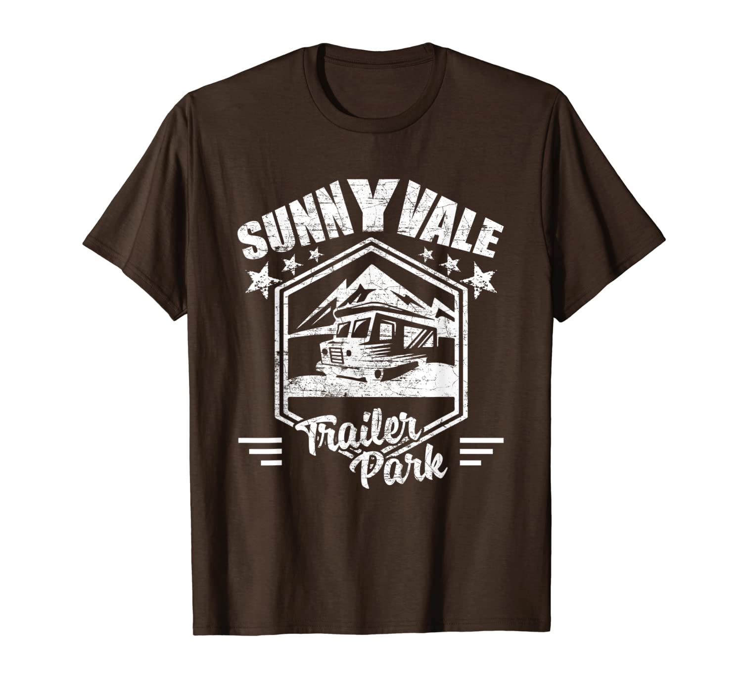 

sunnyvale trailer park shirt, White;black