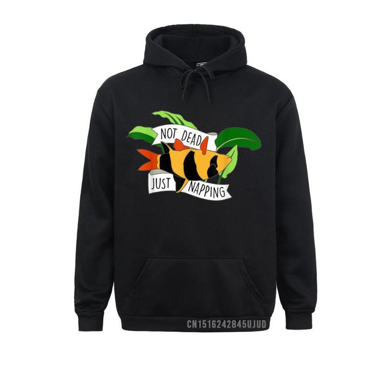 

Men' Hoodies & Sweatshirts Funny Clown Loach Freshwater Aquarium Pullover Fall 2021 Fitness Long Sleeve Customized Hoods, Black