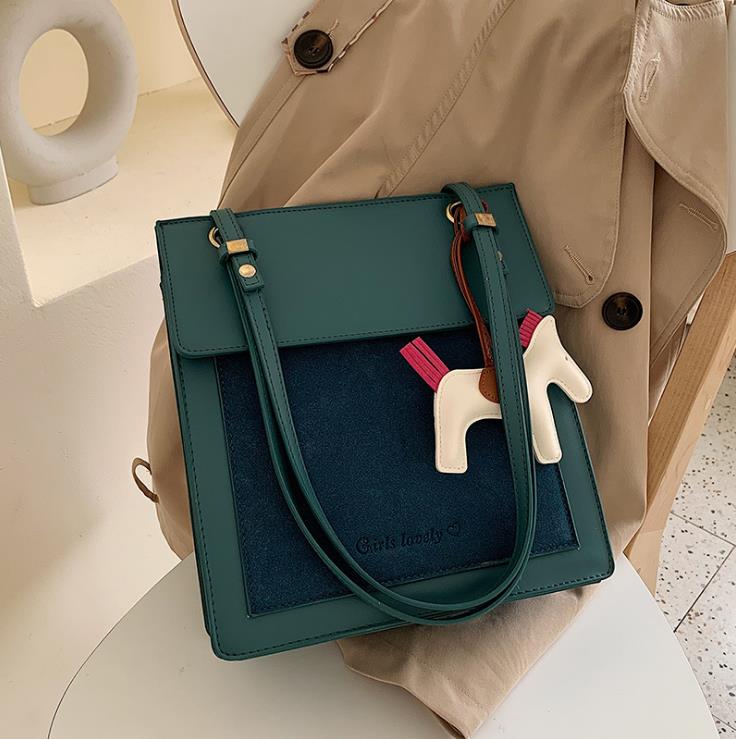 

Cross Body Frosted Handbags 2022 Autumn/Winter Bags Fashion Trendy Western Style Shoulder Bag Hit Color Portable, Black