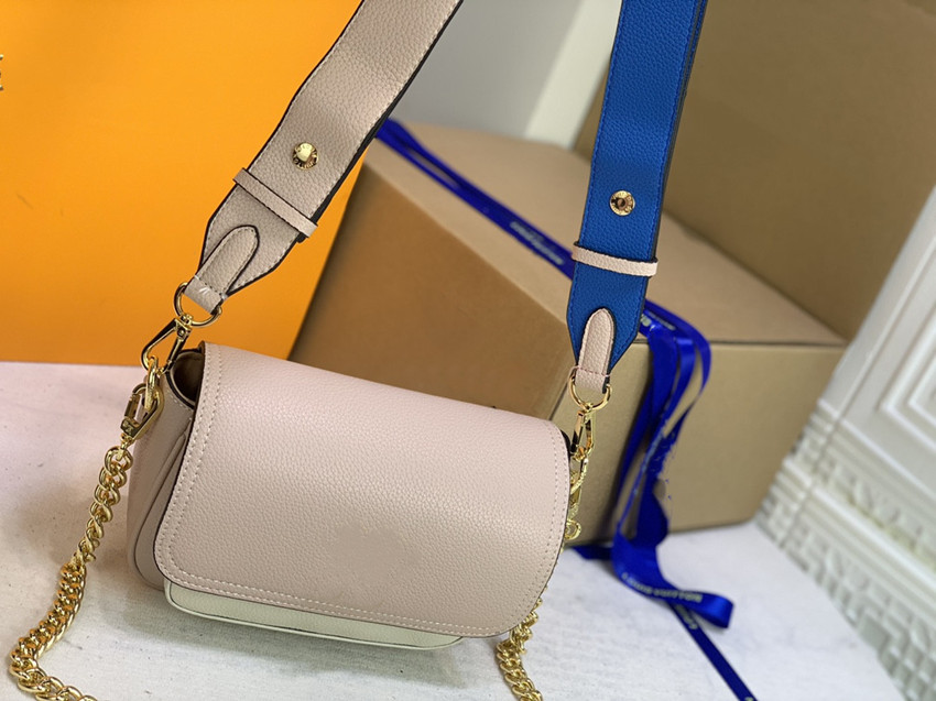

YY 2021 Fahion designer Bag Women Handbags Crossbody Messenger Bags Cowhide Leather High Quality Small Vintage Strap Shoulder Handbag, Pink