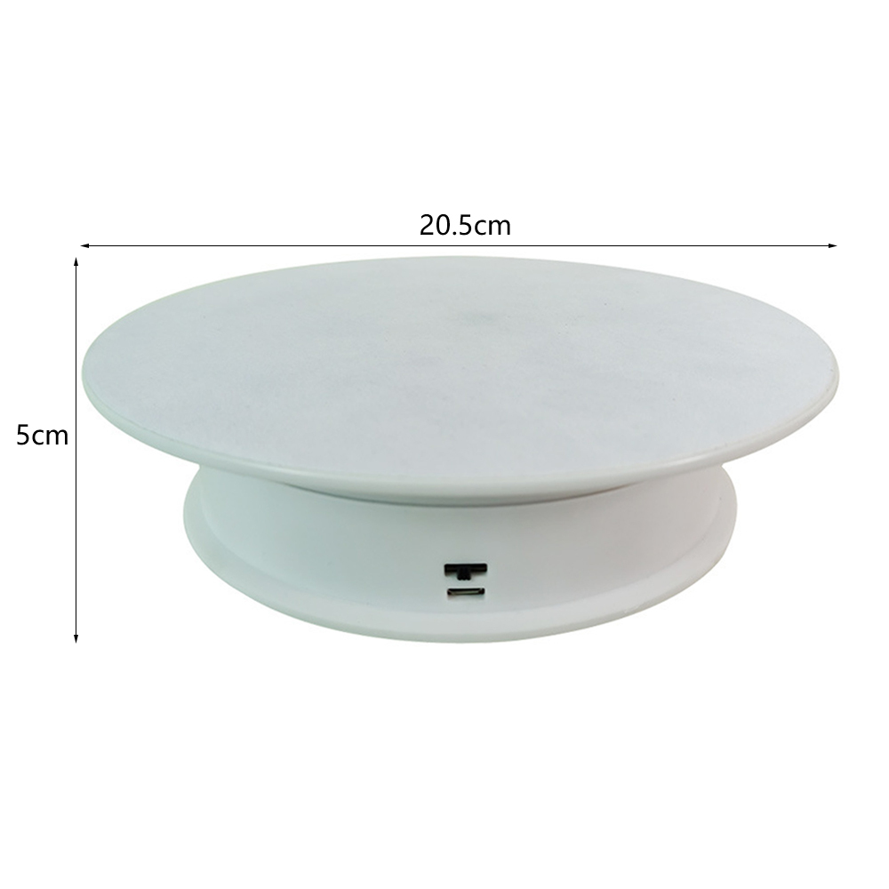 Electric Display Rotating Stand Round Turntable Velvet Top Electric Motorized 360° Rotating Table Photo Photography Props-image-689857132