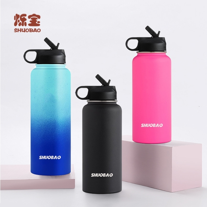 

2020 new hydroflask insulated cup 32oz wide mouth plastic spraying space pot