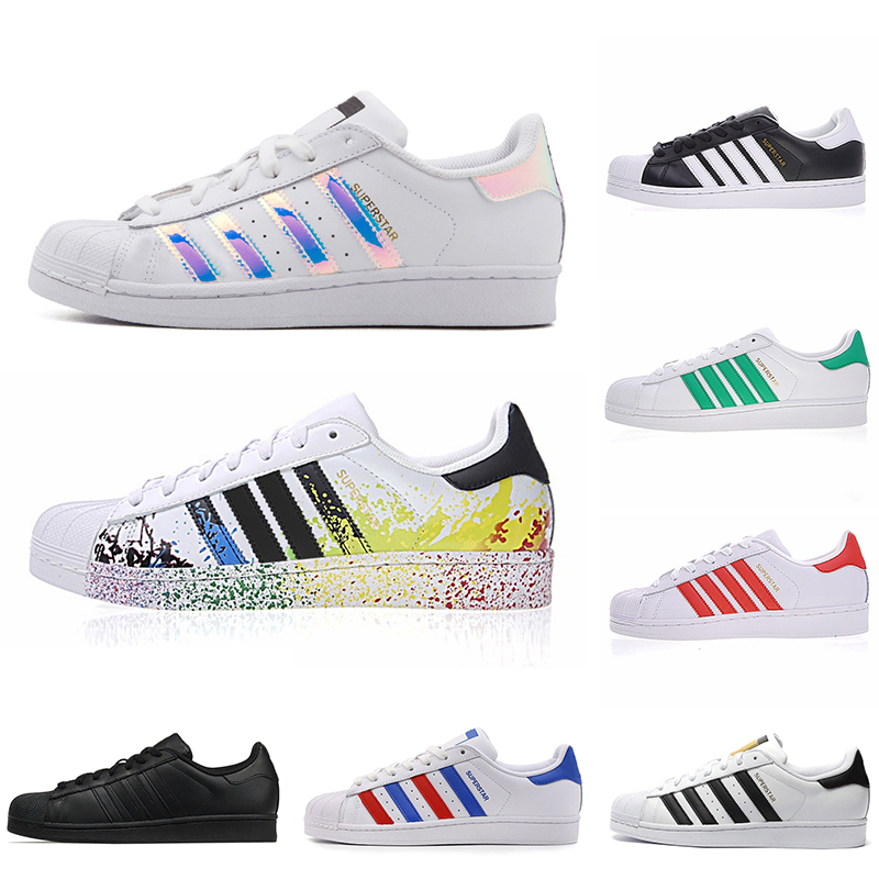 

Sale Stan smith Superstar Mens Running Shoes Original Women Shoe Athletic Green Black White Blue Red Pink Silver fashion leather flats sneakers, Color#1